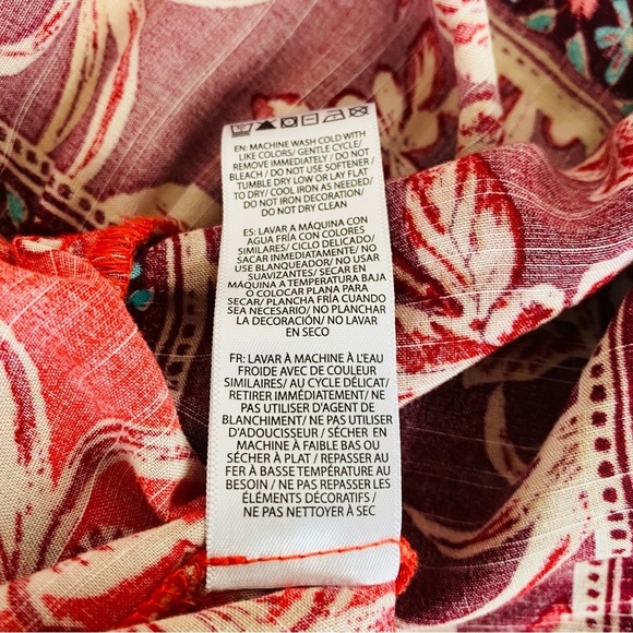 Beach Lunch Lounge Maui Sunrise Tiered Dress Size S - Picture 8 of 8